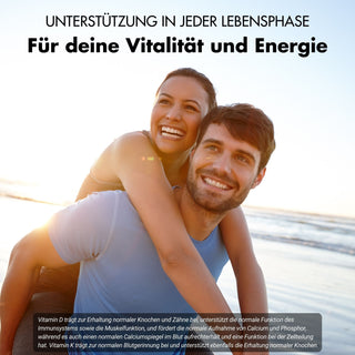 Vitamina D3/K2 comprimidos MK7 all-trans - 20.000 U.I. + 200 μg - 240 comprimidos por lata