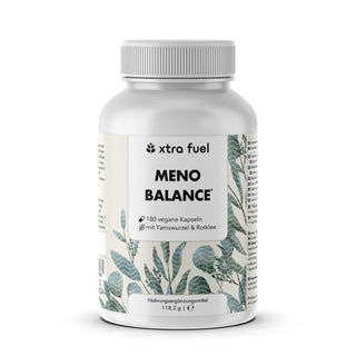 Cápsulas para la menopausia - Meno Balance - Fórmula natural con ñame, trébol rojo, valeriana y hierro