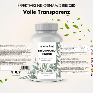 Ribósido de nicotinamida 300 - precursor de NAD+ - niacina para la energía y la vitalidad celular*.