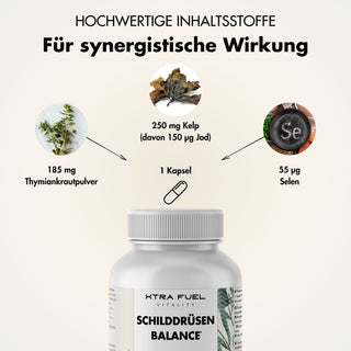 Thyroid Balance - Thyro Complex - Fórmula eficaz con kelp, tomillo y selenio