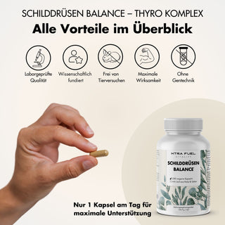 Thyroid Balance - Thyro Complex - Fórmula eficaz con kelp, tomillo y selenio