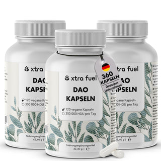 Cápsulas de DAO - Diamino oxidasa vegana procedente de brotes de guisantes - 300.000 HDU
