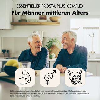 Cápsulas para la próstata - Prosta Plus Complex - Fórmula eficaz con semillas de calabaza y saw palmetto