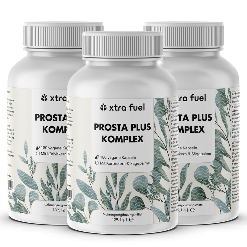 Cápsulas para la próstata - Prosta Plus Complex - Fórmula eficaz con semillas de calabaza y saw palmetto