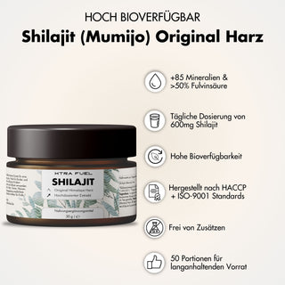 Resina Shilajit - Original Himalaya Mumijo - Probada en laboratorio y 100 % libre de metales pesados