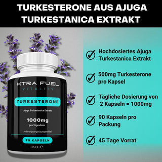 Turkesterone Kapseln turkesteron XTRA FUEL   