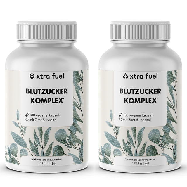 Complejo de azúcar en sangre* - mezcla de nutrientes con canela de Ceilán, inositol y hoja de olivo