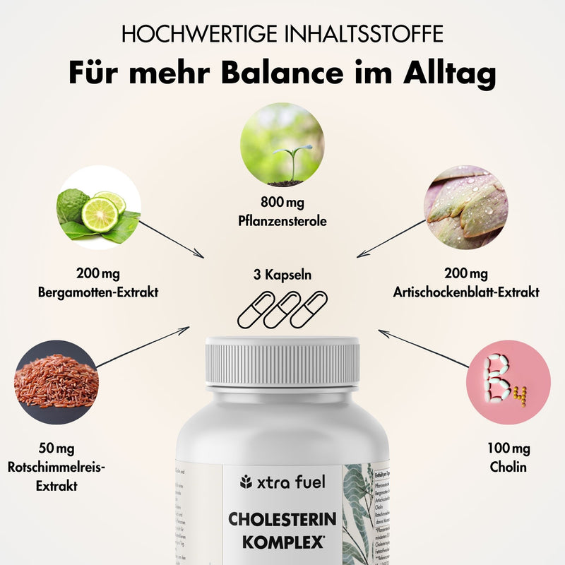 Complejo colesterol* - complejo nutritivo con esteroles vegetales, bergamota, alcachofa y monacolina K