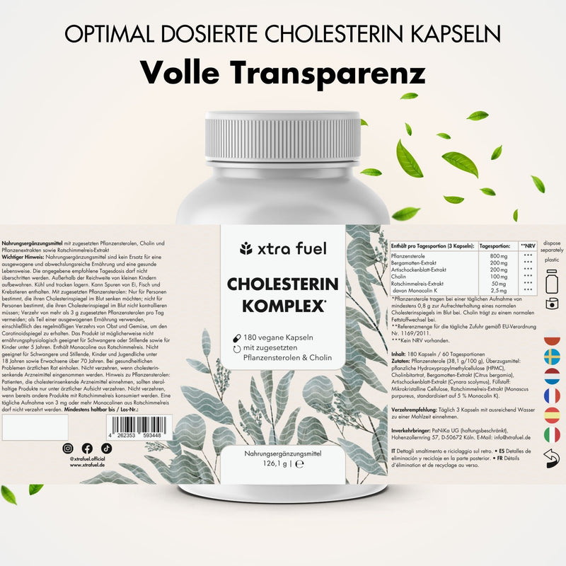 Complejo colesterol* - complejo nutritivo con esteroles vegetales, bergamota, alcachofa y monacolina K