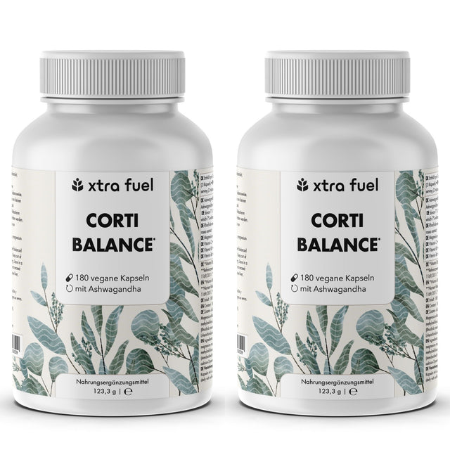 Cortisol cápsulas* - Corti Balance* - mezcla de nutrientes con ashwagandha, rhodiola y vitamina B6