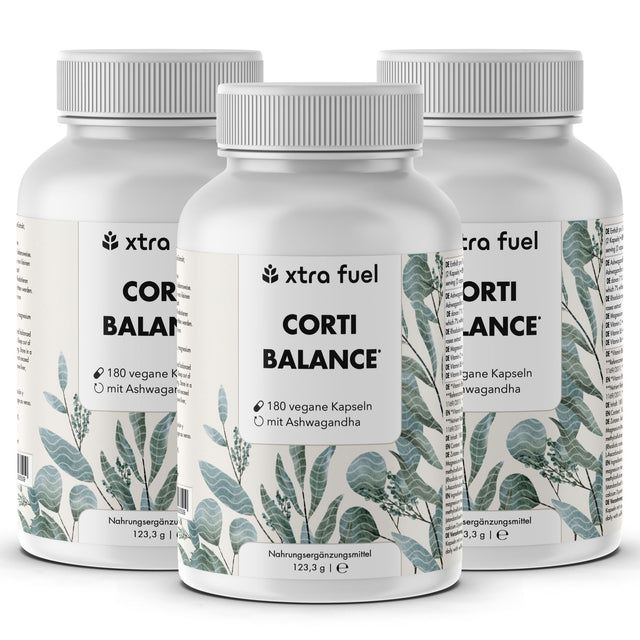 Cortisol cápsulas* - Corti Balance* - mezcla de nutrientes con ashwagandha, rhodiola y vitamina B6