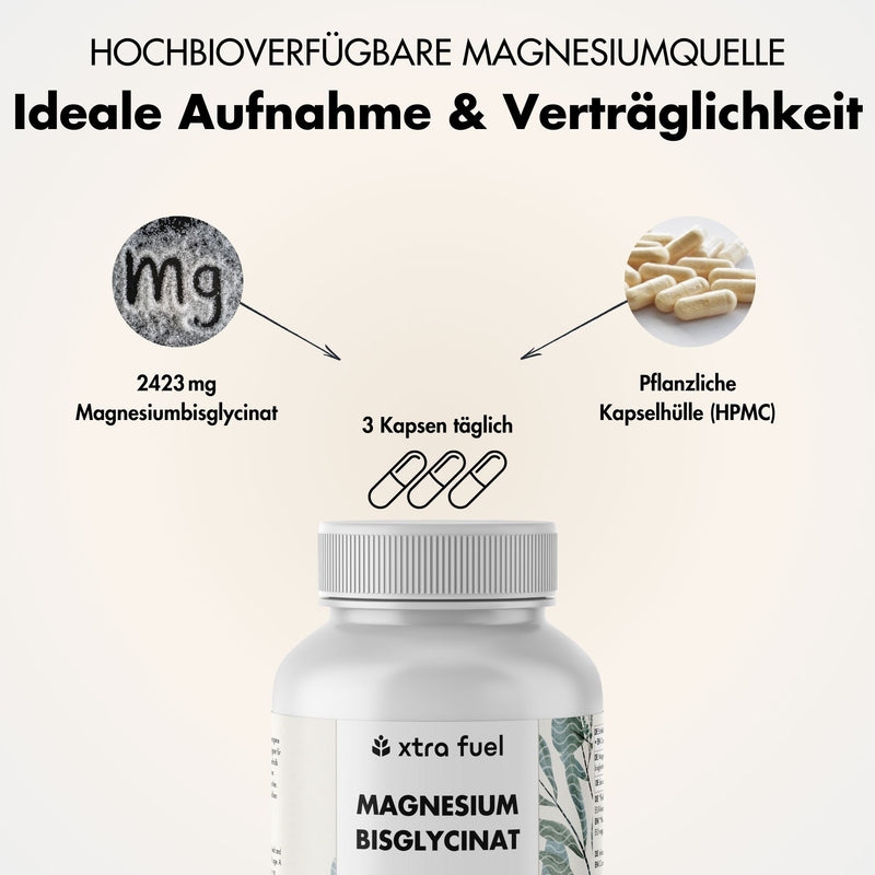 Bisglicinato de magnesio - fórmula quelatada con 315 mg de magnesio elemental