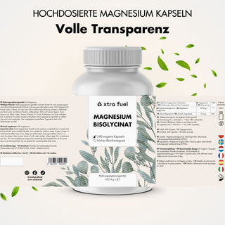 Bisglicinato de magnesio - fórmula quelatada con 315 mg de magnesio elemental