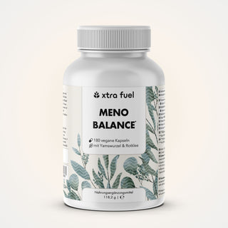 Cápsulas para la menopausia - Meno Balance - Fórmula natural con ñame, trébol rojo, valeriana y hierro