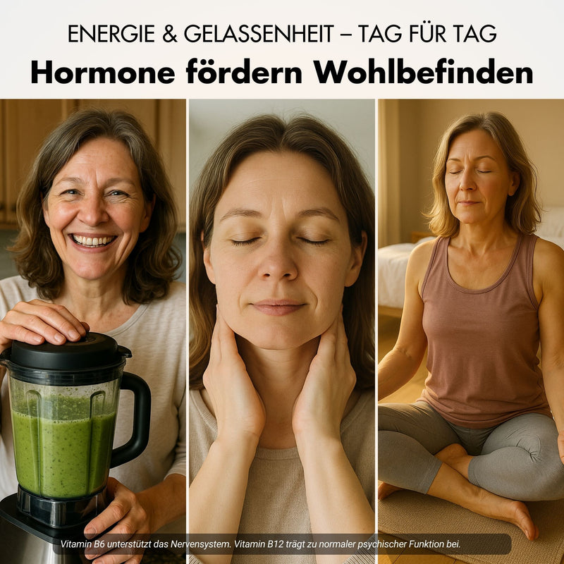 Cápsulas para la menopausia - Meno Balance - Fórmula natural con ñame, trébol rojo, valeriana y hierro