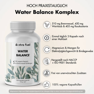 Water Balance - Complejo nutritivo 5 en 1 para el equilibrio electrolítico y piernas ligeras*.