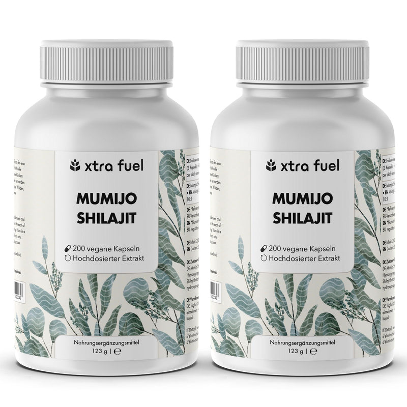 Cápsulas de Shilajit - 200x cápsulas de Mumijo - ganador de precio-calidad