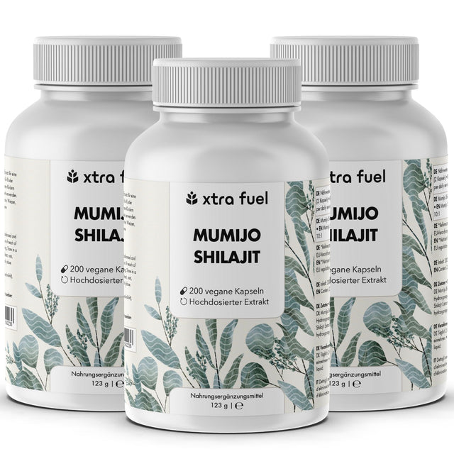 Cápsulas de Shilajit - 200x cápsulas de Mumijo - ganador de precio-calidad