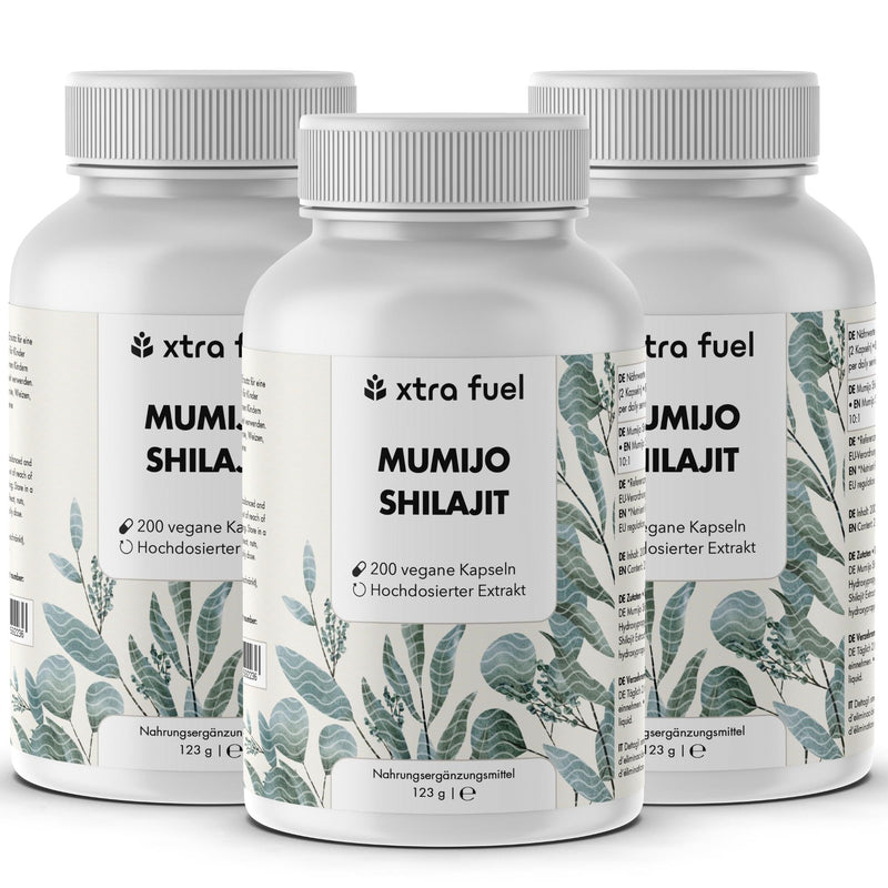 Cápsulas de Shilajit - 200x cápsulas de Mumijo - ganador de precio-calidad
