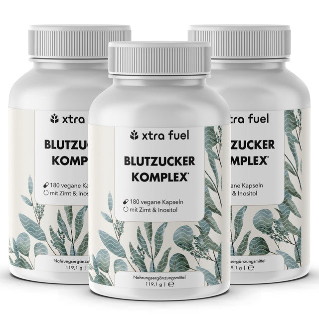 Complejo de azúcar en sangre* - mezcla de nutrientes con canela de Ceilán, inositol y hoja de olivo