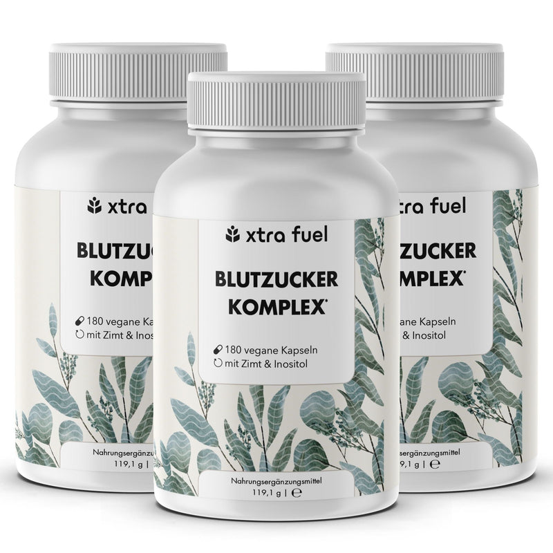 Complejo de azúcar en sangre* - mezcla de nutrientes con canela de Ceilán, inositol y hoja de olivo