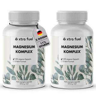 Complejo de magnesio* - fórmula quíntuple con 400 mg de magnesio elemental