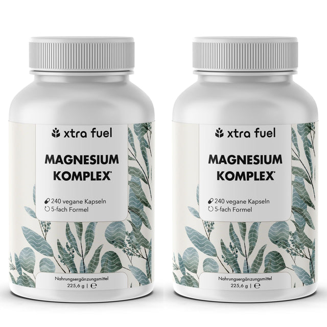 Complejo de magnesio* - fórmula quíntuple con 400 mg de magnesio elemental