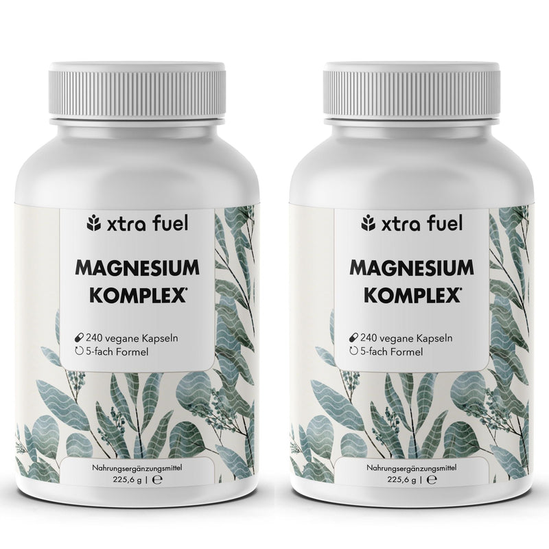 Complejo de magnesio* - fórmula quíntuple con 400 mg de magnesio elemental