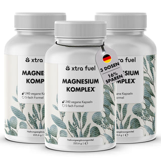 Complejo de magnesio* - fórmula quíntuple con 400 mg de magnesio elemental