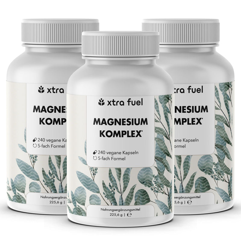 Complejo de magnesio* - fórmula quíntuple con 400 mg de magnesio elemental