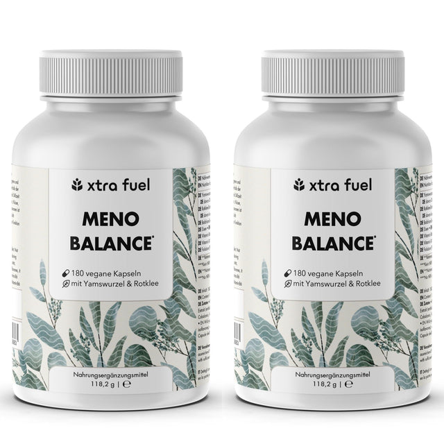 Cápsulas para la menopausia - Meno Balance - Fórmula natural con ñame, trébol rojo, valeriana y hierro