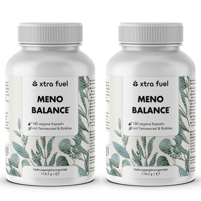 Cápsulas para la menopausia - Meno Balance - Fórmula natural con ñame, trébol rojo, valeriana y hierro