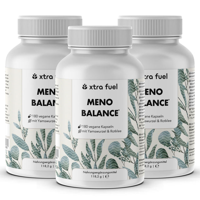 Cápsulas para la menopausia - Meno Balance - Fórmula natural con ñame, trébol rojo, valeriana y hierro