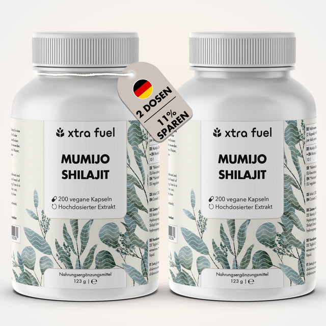 Cápsulas de Shilajit con >80% de ácido fúlvico - Precio-rendimiento ganador - Original Himalaya Shilajit