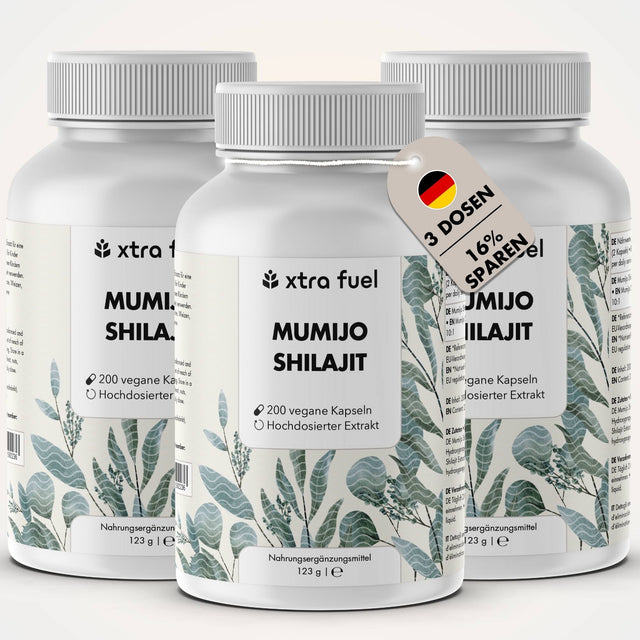 Cápsulas de Shilajit con >80% de ácido fúlvico - Precio-rendimiento ganador - Original Himalaya Shilajit