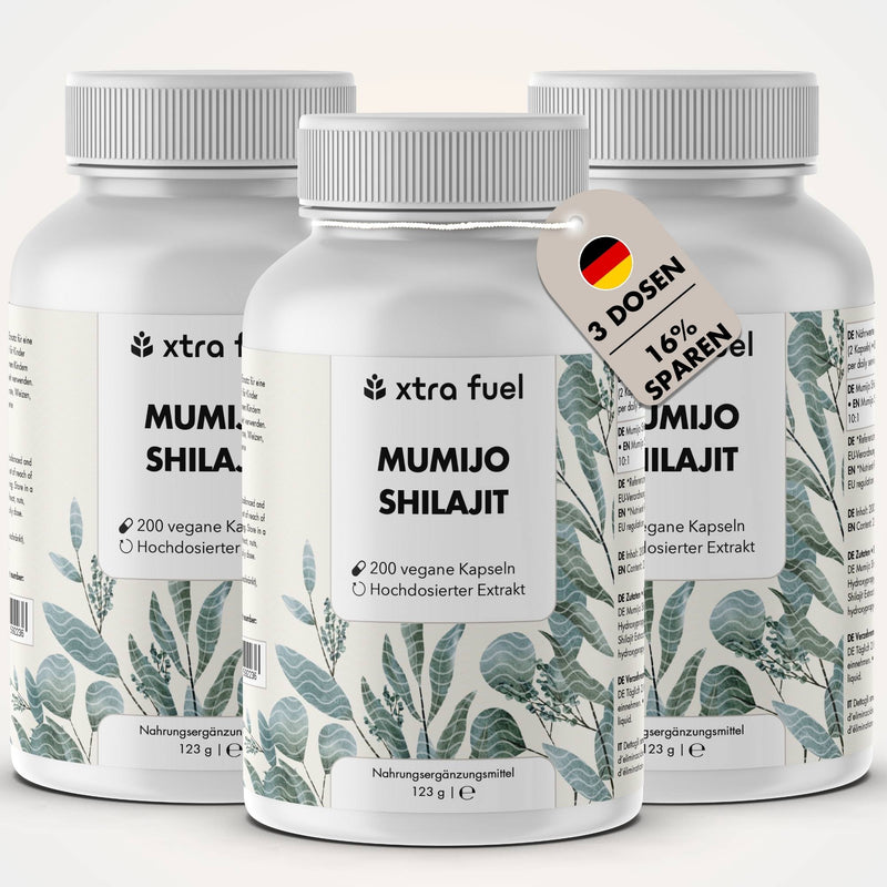 Cápsulas de Shilajit con >80% de ácido fúlvico - Precio-rendimiento ganador - Original Himalaya Shilajit